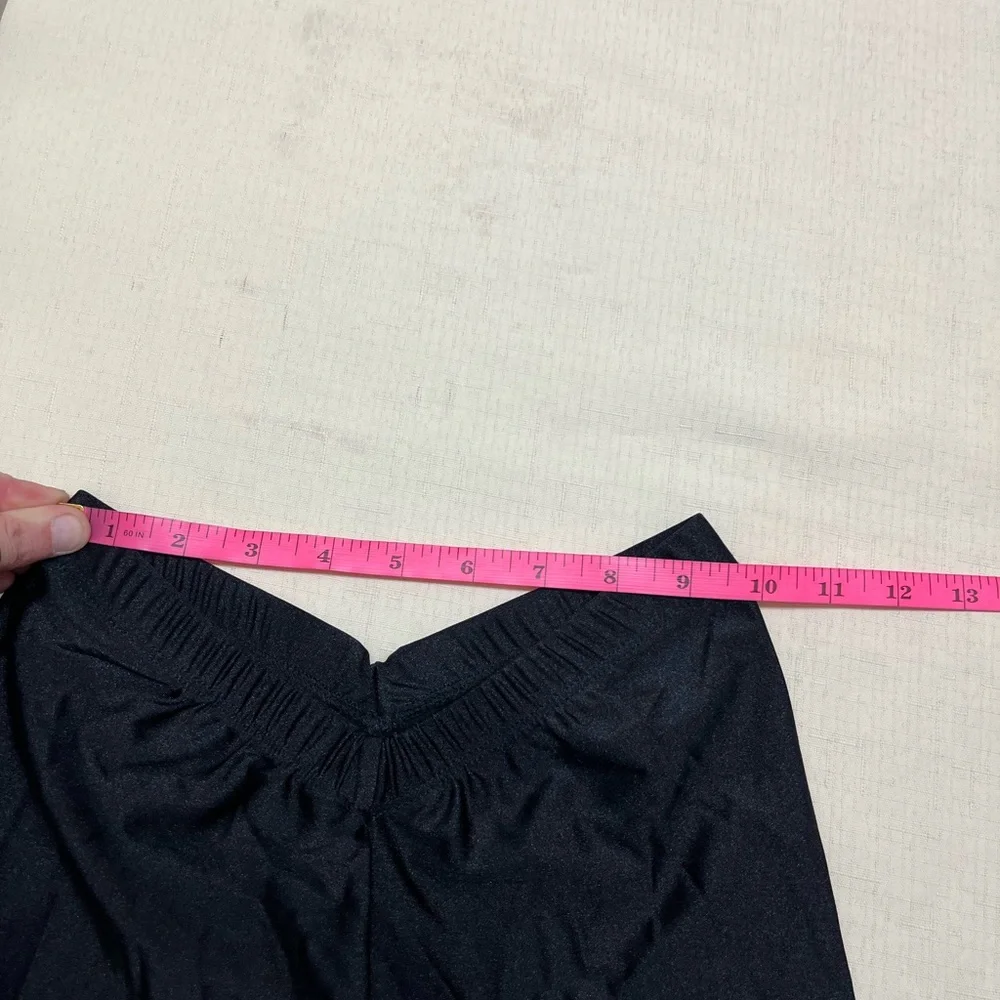 Melissa Simone XS black capri swim pants